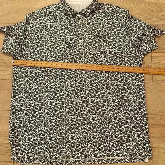 Matte Grey Mens Polo Shirt Grey Blue White 2X-Large - Picture 6 of 7